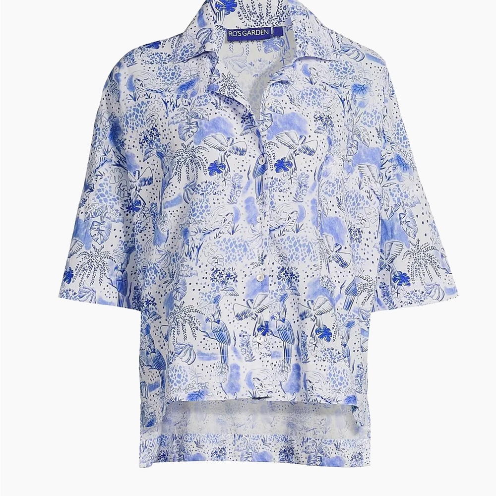 Ro's Garden Natalia Floral Cotton Shirt